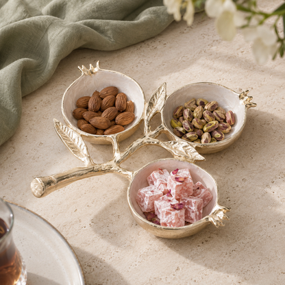 Anar Three Bowl Platter