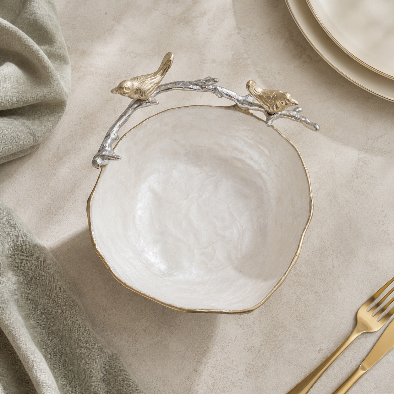 Aviary Enamel Bowl