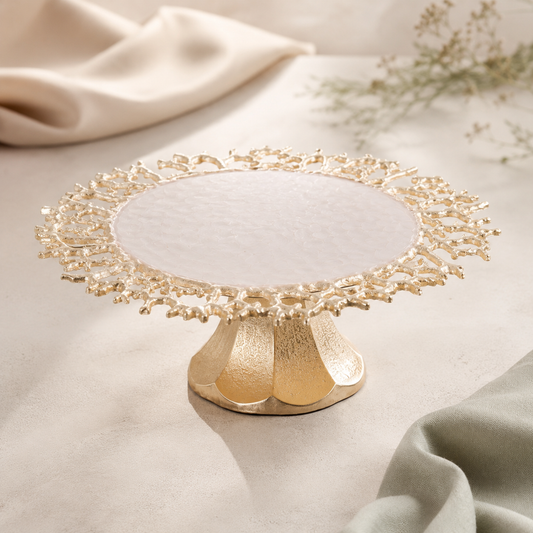 Coral Lume Cake Stand