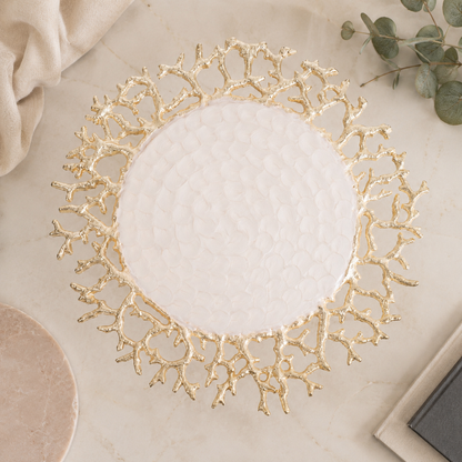 Coral Lume Cake Stand