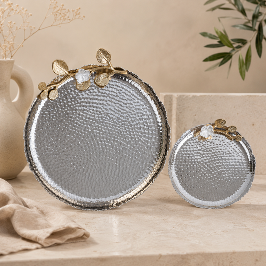 Hammered Round Plates – Set of 2
