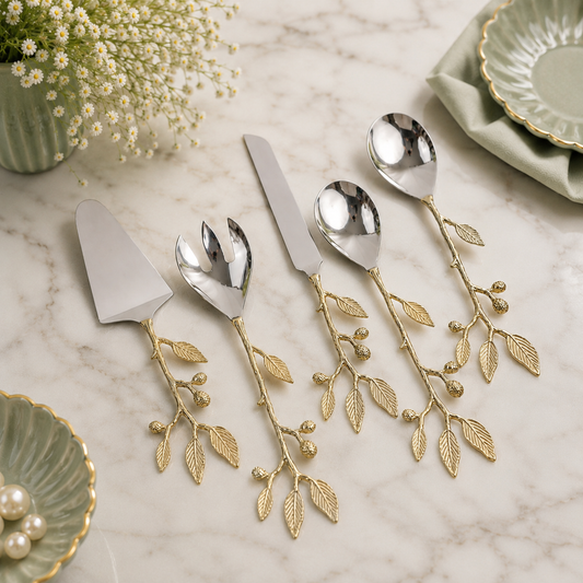Leaf Serving Spoons – Set of 5