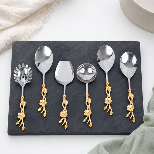 Bloom Serving Spoons – Set of 6
